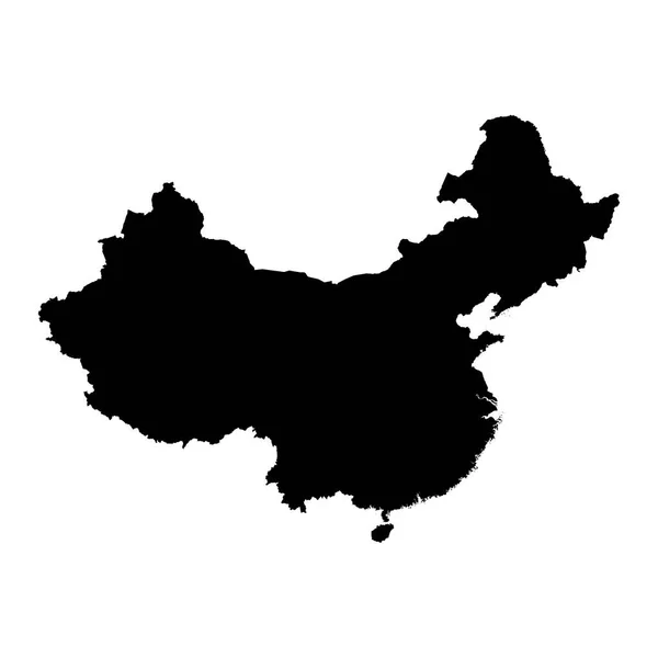 Yüksek Detaylı Vektör Haritası Çin Yeni Harita 2023 — Stok Vektör