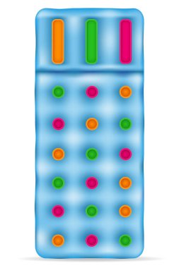 şişme yüzme ve plaj hisse senedi vektör illüstrasyon izole beyaz arka plan üzerinde yüzen