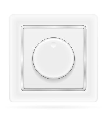 beyaz arka plan üzerinde izole iç elektrik kablolama stok vektör illüstrasyon için elektrik anahtarı