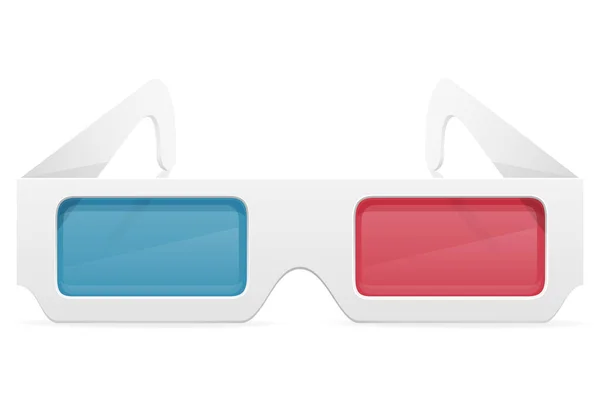 メガネ用紙ベクトル イラスト白背景に分離 — ストックベクタ