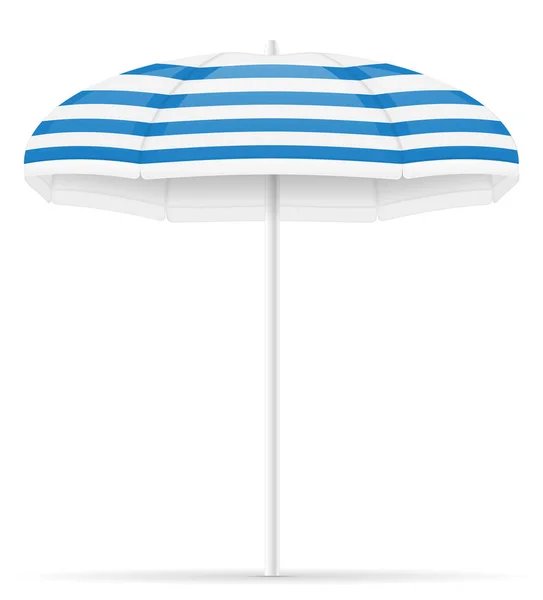 Strand Paraplu Voorraad Vectorillustratie Geïsoleerd Witte Achtergrond — Stockvector