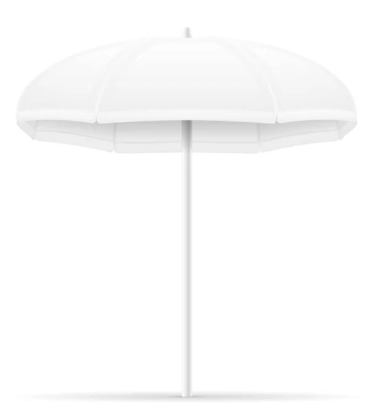 Beach Umbrella Stock Vektor Illusztráció Elszigetelt Fehér Background — Stock Vector