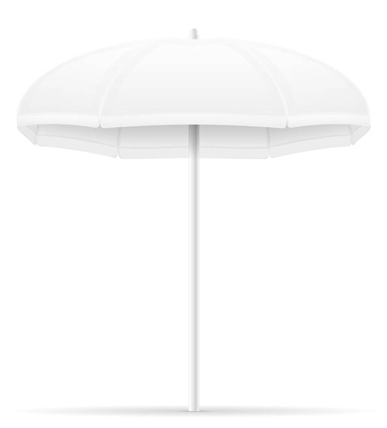 beach umbrella stock vector illustration isolated on white background
