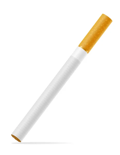 Cigarettes Avec Filtre Jaune Illustration Vectorielle Isolée Sur Fond Blanc — Image vectorielle