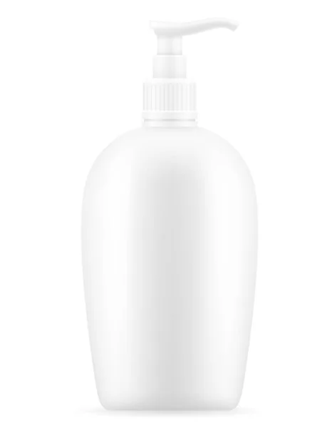 Lotion Crème Dans Emballage Plastique Illustration Vectorielle Isolée Sur Fond — Image vectorielle