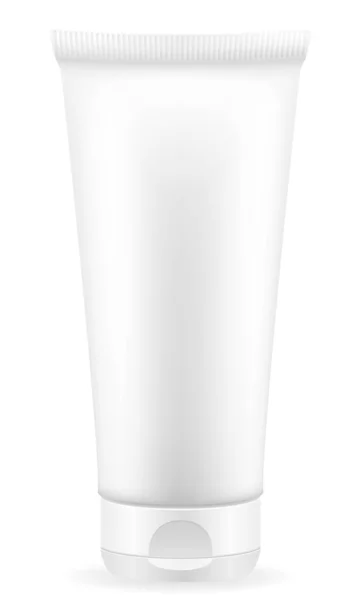 Крем Лосьйон Пластиковій Упаковці Запас Векторні Ілюстрації Ізольовані Білому Фоні — стоковий вектор