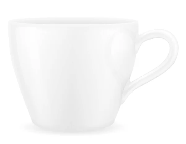 Csésze Kávé Tea Stock Vektor Illusztráció Elszigetelt Fehér Background — Stock Vector