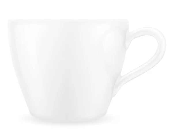 Чашка Векторной Иллюстрации Кофе Чая Белом Фоне — стоковый вектор