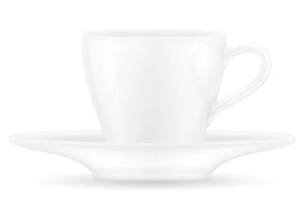 Xícara Para Café Chá Ilustração Vetorial Estoque Isolado Fundo Branco — Vetor de Stock