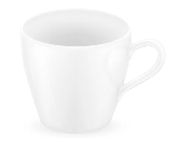 Filiżanka Kawy Herbaty Stockowa Ilustracja Wektorowa Białym Tle — Wektor stockowy