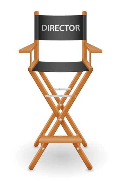 白い背景に分離された監督映画椅子株式ベクトル図 — ストックベクタ
