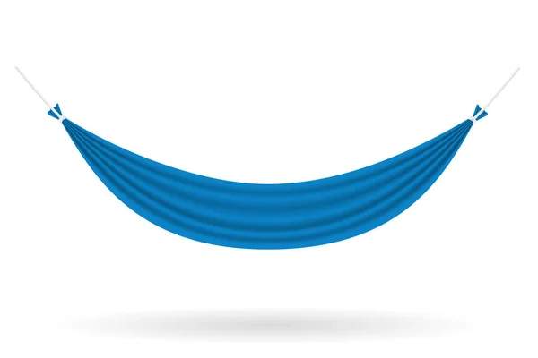 Hammock Hanging Cloth Rest Stock Vector Illustration Isolated White Background — Stock Vector