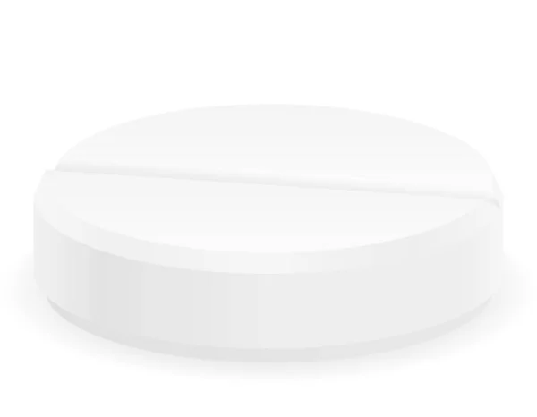 白い背景で隔離の病気株式ベクトル図の治療のための医療薬の錠剤 — ストックベクタ