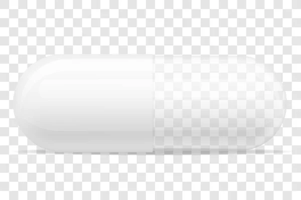 白い背景で隔離の病気株式ベクトル図の治療のための医療薬の錠剤 — ストックベクタ
