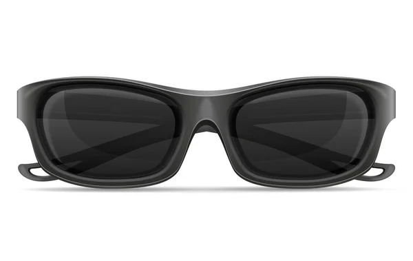 Gafas Sol Para Hombres Marcos Plástico Stock Vector Ilustración Aislado — Vector de stock