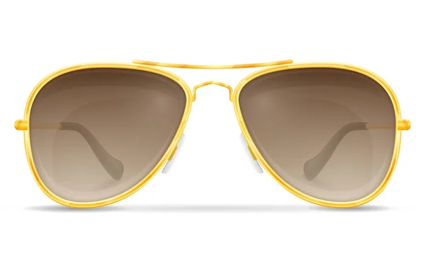 Sunglasses Men Metal Frames Stock Vector Illustration Isolated White Background — Stock Vector