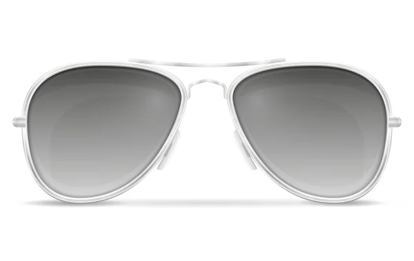 Metal Erkeklerde Için Güneş Gözlüğü Çerçeveleri Beyaz Arka Plan Üzerinde — Stok Vektör