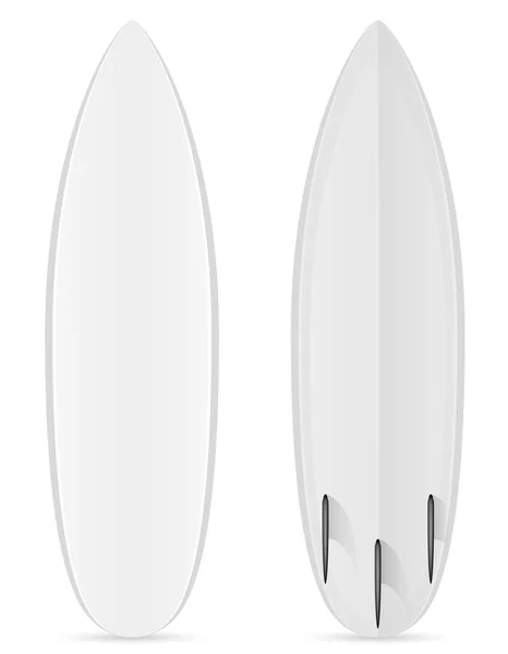 Surfboard Stock Vector Illustration Isoliert Auf Weißem Hintergrund — Stockvektor