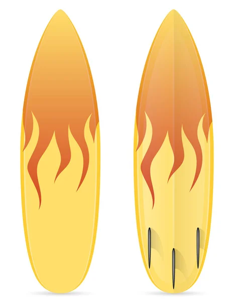 Illustration Vectorielle Stock Planche Surf Isolé Sur Fond Blanc — Image vectorielle