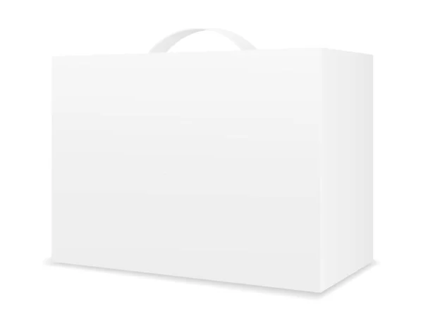 Modelo Vazio Embalagem Caixa Cartão Para Ilustração Vetor Estoque Projeto — Vetor de Stock