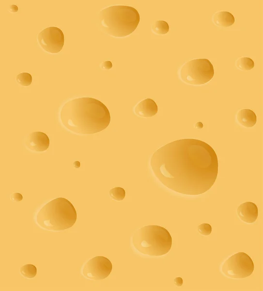 Cheesy Textural Sömlösa Mönster Med Hål Lager Vektorillustration — Stock vektor