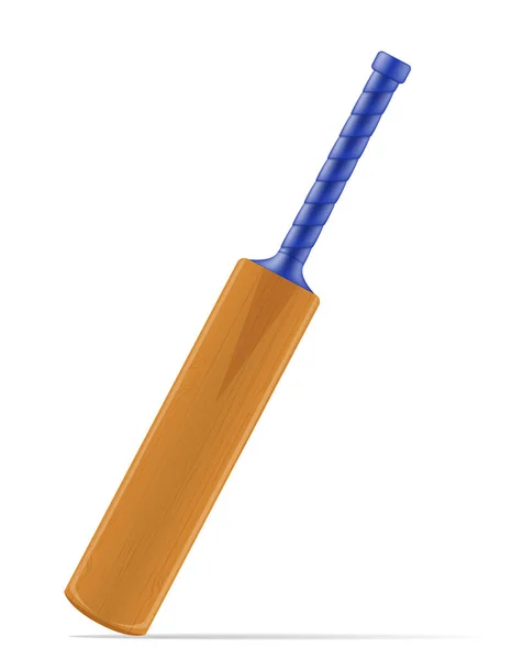 Cricket Bat För Ett Sportspel Stock Vector Illustration Isolerad Vit — Stock vektor