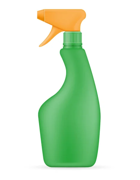 Бытовые Чистящие Средства Пластиковой Бутылке Пустой Шаблон Пустой Векторной Иллюстрации — стоковый вектор