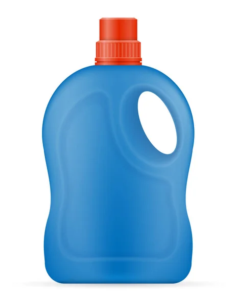 Prodotti Pulizia Della Famiglia Una Bottiglia Plastica Modello Vuoto Stock — Vettoriale Stock