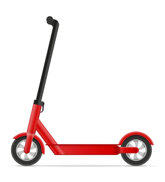 Pontapé Scooter Para Cidade Condução Jogo Prazer Estoque Vetor Ilustração —  Vetores de Stock