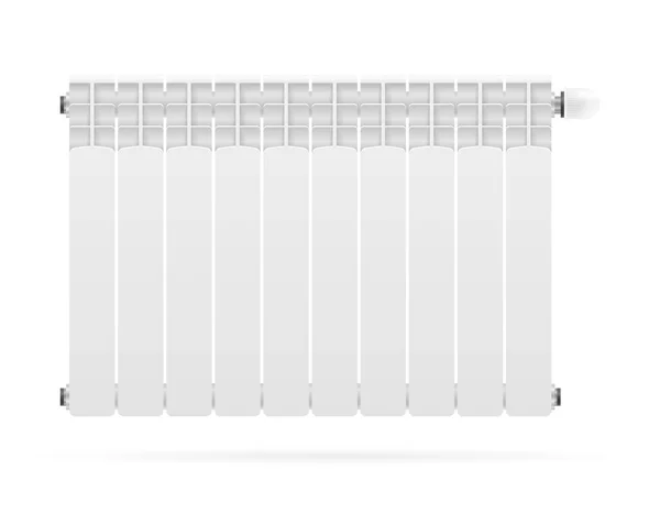 散热器加热空间 在白色背景上隔离热水库存矢量图 — 图库矢量图片