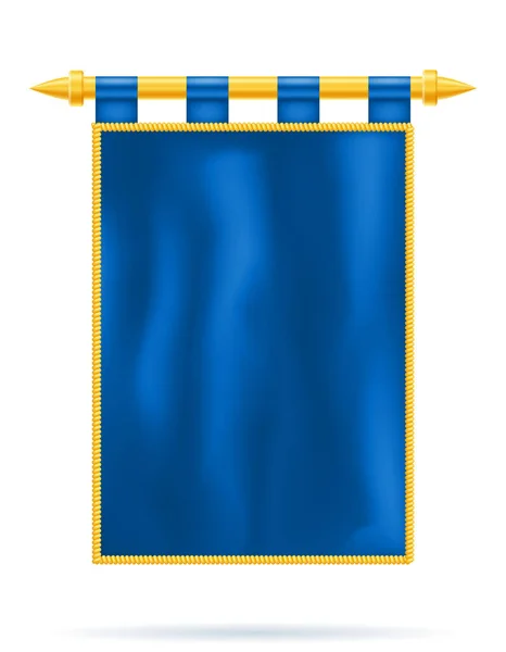 Bandiera Reale Modello Realistico Vuoto Stock Vettoriale Illustrationn Isolato Sfondo — Vettoriale Stock