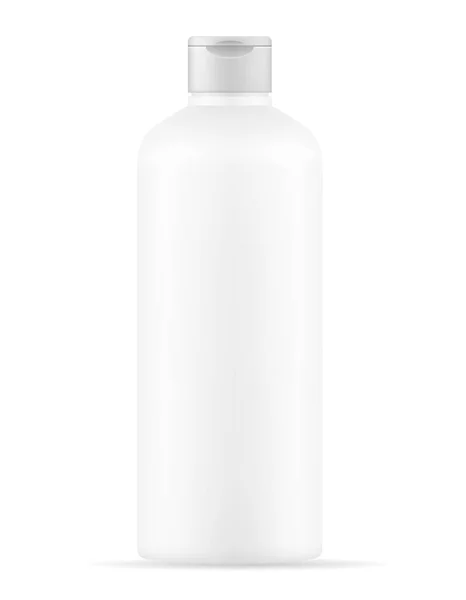 Shampoo Dalam Botol Plastik Untuk Mencuci Rambut Kosong Templat Gambar - Stok Vektor