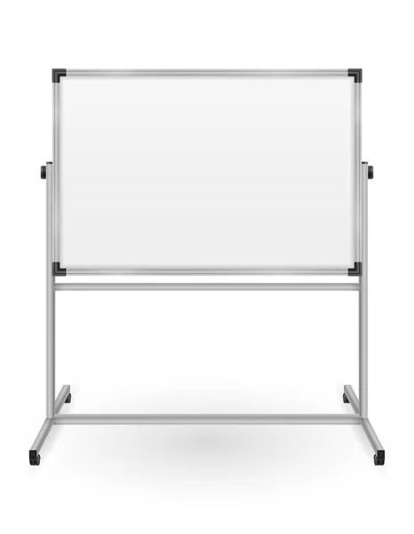 Empty Whiteboard Magnetic Marker Presentations Training Education Stock Vector Illustration — Stock Vector