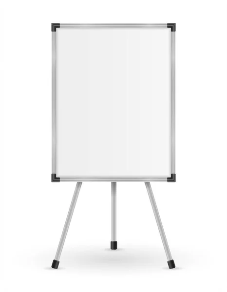 Empty Whiteboard Magnetic Marker Presentations Training Education Stock Vector Illustration — Stock Vector