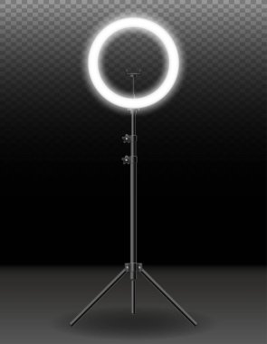 Özçekim blogcuları için lamba flaşı arka planda izole edilmiş vektör illüstrasyonu