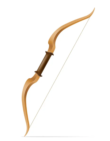 白い背景に切り離されたストックベクトルのイラストを撮影するための矢印で弓 — ストックベクタ