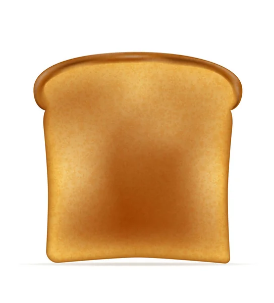 Geroosterd Brood Voor Het Roosteren Een Broodrooster Vector Illustratie Geïsoleerd — Stockvector