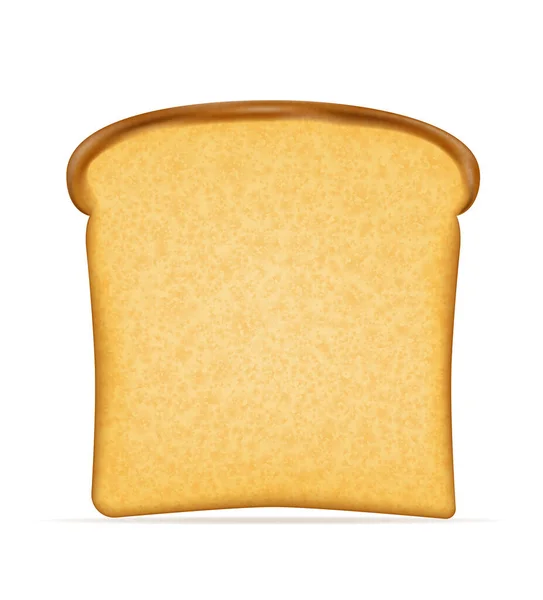 Toastbrot Zum Toasten Einem Toaster Vektor Illustration Isoliert Auf Weißem — Stockvektor