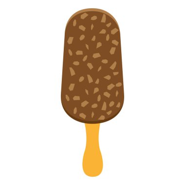 ice cream dessert food flat icon vector illustration isolated on white background