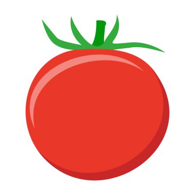 tomato vegetable food flat icon vector illustration isolated on white background