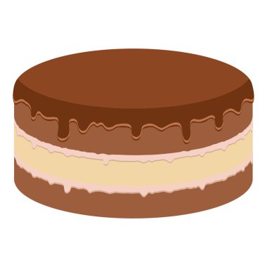 cake food flat icon vector illustration isolated on white background