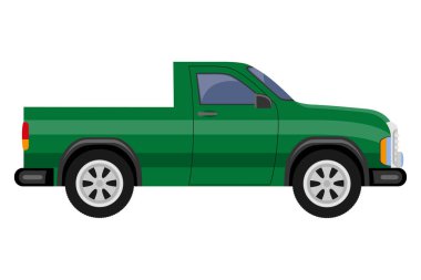 transport for the transportation of goods or passengers flat icon vector illustration isolated on white background