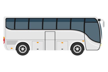 transport for the transportation of goods or passengers flat icon vector illustration isolated on white background