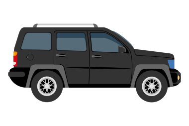 transport for the transportation of goods or passengers flat icon vector illustration isolated on white background