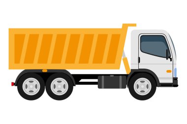 transport for the transportation of goods or passengers flat icon vector illustration isolated on white background