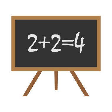 school stationery items for education flat icon vector illustration isolated on white background