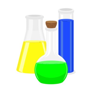 school stationery items for education flat icon vector illustration isolated on white background