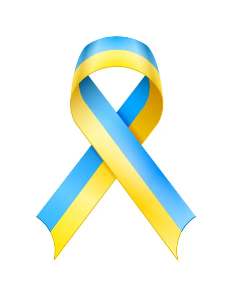 Украинская Лента Желтого Цвета Соответствии Цветом Флага Украины Векторная Иллюстрация — стоковый вектор