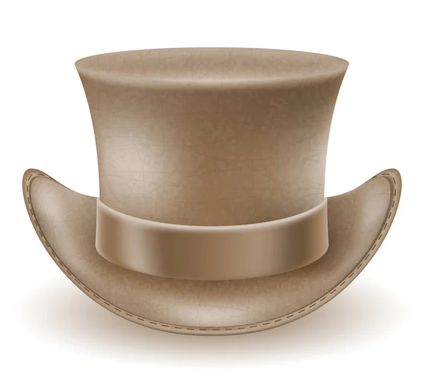 レトロスチームパンクスタイルの帽子ベクトルイラスト白の背景に隔離 — ストックベクタ