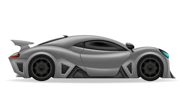 Sport Hyper Supercar Vektor Illustration Isoliert Auf Weißem Hintergrund — Stockvektor